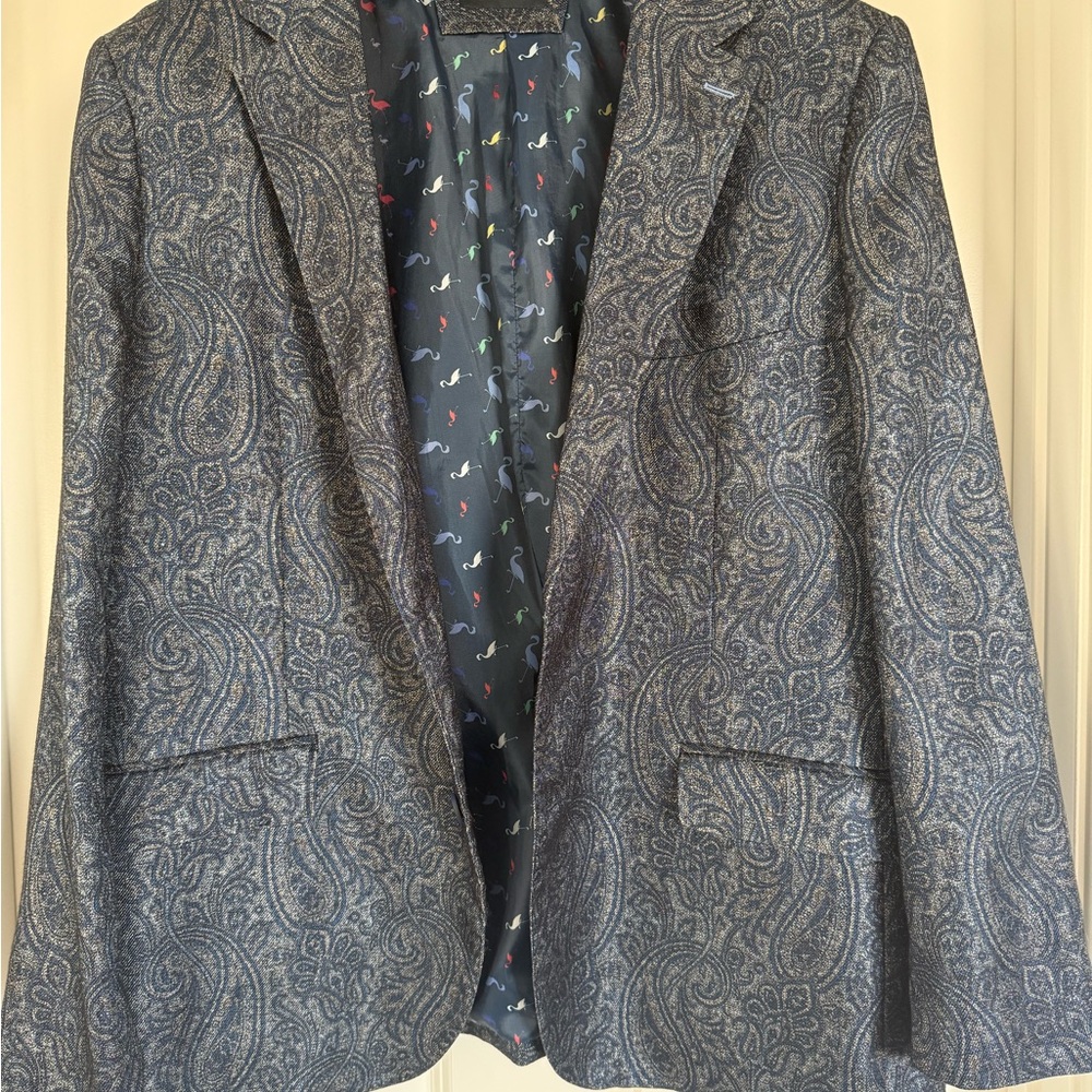 Tailorbyrd Multicolor Paisley Blazer